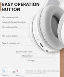 E9 Over Ear Bluetooth Headphones for Kids Children Boy Girl Adult, Stereo Foldable Wired/Wireless Headphones with Microphone for School Travel Tablet