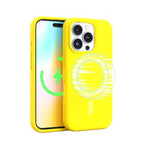 – Apple Iphone 16 Pro Max Case - Magsafe Phone Case, Liquid Silicone, Vibrant Neon Color With Anti-Scratch Microfiber Lining, Non-Slip Grip & 360° Shockproof Protection (Yellow)