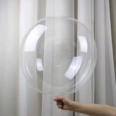 25 Pack 24" Bobo Balloons Pre-Stretched Clear Bubble Decor for DIY Stuffing