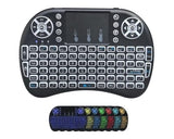 2.4G Wireless Mini Keyboard With Upgraded 7 Colors Backlight Memory, Touchpad Mouse, Usb Receiver Remote Control For Android Tv Box, Windows Pc, Smart Tv, Pad, Mac, Linux:I8-7C