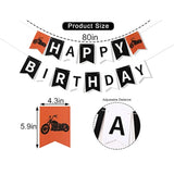 Motorcycle Birthday Banner Harley Inspired Party Decoration