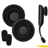Geekria QuickFit Replacement Ear Pads for Blue Parrott C400-XT Headphones, Ear Cushions, Repair Parts (Black)