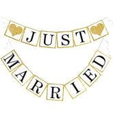 Just Married Paper Wedding Garland Proposal Engagement Party Decorations 6Ft