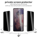 2 Pack Privacy Screen Protector for Motorola Moto G Power 5G 2024, 9H Hardness Double Shatterproof Anti-Spy Tempered Glass Film, Easy Installation,