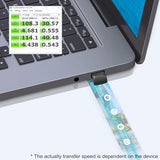 32Gb Usb 3.0 Small Flash Drive With A Usb-C Adapter, Fat32 Metal Mini Usb Drive 32 Gb Thumb Drives Compact Drives For Usb Or Type-C Devices (32Gb, 1 Adapter, 2 Lanyards)