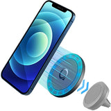 Magnetic Adapter Compatible With Magsafe Case And Iphone 16 15 14 13 12 Pro Max Mini, Attached To Old Magnetic Car Phone Mount Holder No Metal Plate Needed