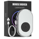 Mouse Jiggler, Undetectable Mouse Mover Device Wiggler Shaker With Drive Free Usb Cable And Usb Adapter, Physical Automatically Mouse Movement, Keep Pc Screen Active, Silver