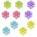 10 Pcs Daisy Balloons Flower Theme Party Aluminum Foil Balloons Birthday Decor