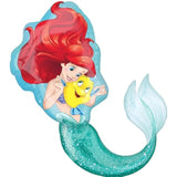 Little Mermaid Birthday Party Supplies 6pc Princess Ariel Balloon Bouquet Decorations