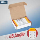 45° Angled Cat6 Keystone Jack In Yellow - Slim Profile Rj45 Ethernet Connector