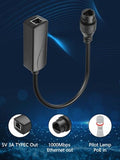 1Pc Gigabit Ethernet Poe Splitter, 48V To 24V Converter High-Speed 1000Mbps Ieee 802.3Af Compliant, For Surveillance Camera, Ip Cameras