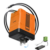 2 In 1 Gan Charger 120W, New Scalable Retractable 120W Fast Charger Module, All In 1 Foldable Charging Adapter Wall Plug For Phone, Tablet, Laptops (Orange)