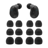 Replacement Silicone Ear Tips For Axil Xcor Pro, Gs Extreme 2.0 Earbuds, Black, 6 Pairs (S/M/L)