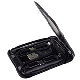 Usb Type C To C Charging And Data Transfer Cable With 3 Adapters Combination Set In Credit Card Size Case, Black