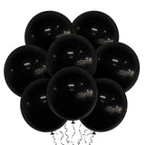 18 Inch Black Balloons Latex Party Balloons 20 Pack Big Black Thicker Balloons Large Round Helium Balloon For Christmas Thanksgiving Baby Shower Wedding Birthday Father'S Day Party Decorations