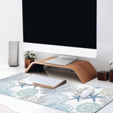 Nautical Coastal Large Gaming Desk Mat,Rubber Non-Slip Starfish Seashell Coral Beach Mouse Pad,31.5X11.8X0.12In Extended Sea Ocean Mousepad,Game Lover Mice Pads Gifts,Office Home Deskmat Decor