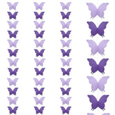 Yosawa 4 Pcs Large Paper Butterfly Banner Hanging Decorative, Curtain Hanging Paper Flower For Halloween Home Ceiling Decor Birthday Party Baby Shower Wedding Showcase Decoration?Zd/Purple?
