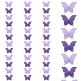Yosawa 4 Pcs Large Paper Butterfly Banner Hanging Decorative, Curtain Hanging Paper Flower For Halloween Home Ceiling Decor Birthday Party Baby Shower Wedding Showcase Decoration?Zd/Purple?