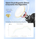 SoundPEATS PearlClip Pro Ear Ultra Open Ear Earbuds Wireless Headphones Bluetooth 5.4 Earphones Clip On Ear Buds with Mic, IPX5 Waterproof, 24 Hrs Play for Running Cycling Fitness