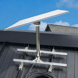 Adjustable for Starlink Standard 4/4X/Gen 3 Mount for Standing Seam Metal Roof with Starlink Pipe Adapter,Strong Load-Bearing Capacity,Alloy,No