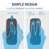 Bluetooth Arc Travel Mouse - Portable Mini Folding Mouse Without Usb Receiver, Foldable Mice Suitable For Laptop, Tablet - Black