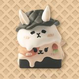 Artisan Keycaps Double Cute Rabbit Shaped Kawaii Keycaps Resin Handmade Single Replace Key For Esc Key Mechanical Keyboard