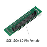 Scsi Sca 80 Pin Female To Ide 50 Pin Male Adapter Converter For Hard Disk, Com