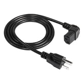 3.93 Ft 18Awg Nema 5-15P To Up Angle Iec 320 C13 Computer Power Cord,10A/250V, 3 Prong Wire Usa Standard Ac Power Supply Cord For Pc Tv Monitor Printer