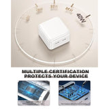 Fast Iphone 16 15 Charger,40W Dual Usb C Fast Charging Block Adapter 2Pack 10Ft Long Usb C To C Charging Cable For Iphone 15/Iphone15 Pro/Iphone 15 Pro Max/Ipad Mini 6/Ipad Air5/4,Ipad Pro 12.9/Ipad10