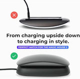 Charging Station Compatible With Apple Magic Mouse 2 - Black - Perfect Accessories | Usable As Charging Dock, Stand & Charger | Includes 5Ft (1.5M) Usb-A Cable | Lightning Connector