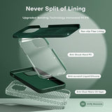 iPhone 13 Slim Silicone Case 6.1 Inch Anti-Slip Drop Protection Alpine Green
