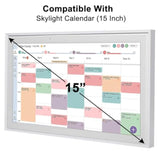 2 Pack Anti Glare Screen Protector Compatible With Skylight Calendar 15 Inch | Calendar Anti-Glare,Clear Touch,Matte Film Skin,Anti-Scratch,Anti-Reflective