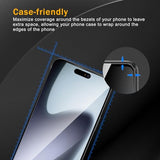 3 Pack Tempered Glass Screen Protector Replacement for iPhone 17 + 3 Pack Camera Lens Protector, Anti-Fingerprint, 9H Hardness, Scratch Resistant,