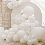 20-Pack 18" White Latex Balloons – Large Helium Balloons for Party & Event Decor