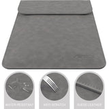 13-13.3 Inch Laptop Sleeve Case For Macbook Pro 14 2021–2024 (A2918, A2992, A3112, A3401, A3185)/Macbook Air 13 2010-2017/Macbook Pro 13 2010-2015, Pu Suede Leather Laptop Case Cover, Gray