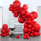152 Pcs Red Balloons, Matte Latex Arch Kit, for Valentine’s, Graduation, & Parties