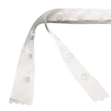 11 Yard White Sewing Snap Tape Polyester Fastener Tape Snap Ribbon Pre