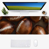 Football Gaming Mouse Pad, Desk Mat, Non-Slip Rubber Base Cool Aesthetic Mousepads For Computer Laptop Keyboard Office School Home Desktop Decor 31.5" X 11.8"
