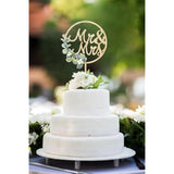 Mr & Mrs Cake Topper, Rustic Wood Wedding Anniversary Decorations, Bride & Groom Sign