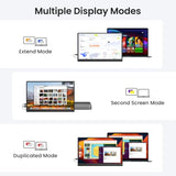 Portable Monitor 15.6" 1080P Fhd Ips Display, Ultra-Slim Usb-C Hdmi Travel Monitor With Kickstand, Zero Bezel Screen Extender For Laptop, Mac, Phone, Ps, Xbox, Switch Gaming