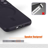 Magnetic For Samsung Galaxy S21 Fe Case,Soft Silicone Samsung Galaxy S21 Fe Phone Case With Camera Protection,Anti-Scratch Samsung Galaxy S21 Fe Case Compatible With Magsafe, Black