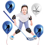 60Pcs Hockey Party Decorations, Sport Game Birthday Latex Balloons Party Favors