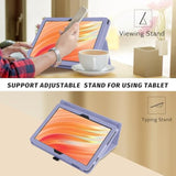 Folio Case Cover For 10.1"Inch Fire Hd 10 Tablet (13Th / 11Th Generation, 2023/2021 Release), With Auto Wake/Sleep, Compatible With Alcatel/Tcl K10 10.1" Tab (Lilac)