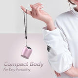 Small Bluetooth Speaker, Waterproof Mini Portable Wireless Speaker, Punchy Bass Rich Audio Stereo Pairing,Handheld Pocket Size For Hiking Biking Gift Laptop Tablet (Rose Gold)