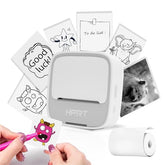 S1 Bluetooth Thermal Label Printer, Portable Mini Inkless Sticker Maker With 1 Roll Paper, Compatible With Iphone & Android, For Home, School, Office, Travel, Kids. Free App With Templates