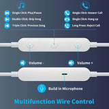 3.5Mm Wired Earbuds Hifi Stereo Headphones For Moto G Power G Pure, Noise Isol