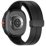 Sport Band Compatible with Galaxy Watch 8 40mm/44mm/Classic 46mm 2025, Soft Silicone Strap with Magnetic Buckle for Men Women (Black)