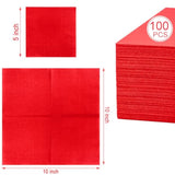 100-Count 2-Ply Christmas Napkins & Red Cocktail Napkins - Napkins Disposable Premium Quality - 5" X 5" Red Paper Napkins For New Year Party & Christmas,Bar,Weddings,Birthday