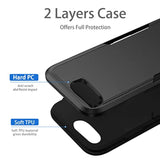 Heavy Duty Shockproof Case for iPhone SE 2/3 7/8 4.7-Inch Black