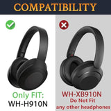 Cooling Gel Replacement Earpads For Sony Wh-H910N H910 H.Ear On 3 Wireless Noise-Canceling Headphones, Ear Pads Cushions With Noise Isolation Foam - Black